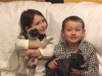 Kids with Pugs!